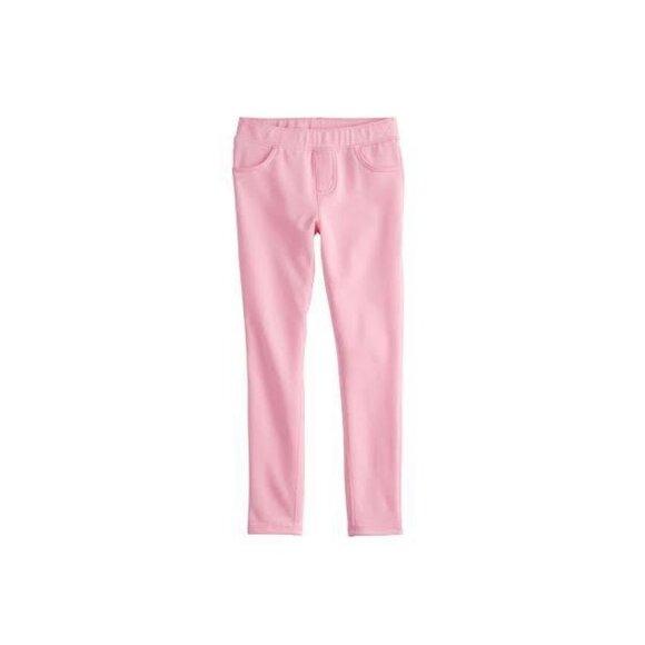 Girls 4-12 Jumping Beans Solid Strawberry Shortcake Pink Jeggings Size 4 - Picture 1 of 6